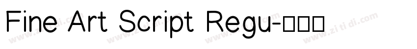Fine Art Script Regu字体转换
